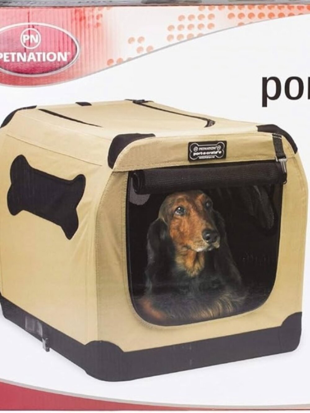 Firstrax Pet Nation Port-A-Crate E2 Collapsible Soft-Sided Dog Crate